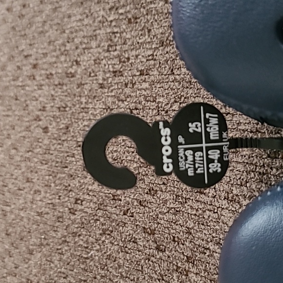 CROCS BRAND NAVY BLUE UNISEX CLASSIC CLOGS SIZE 7(M) OR 9(W) - Picture 8 of 9